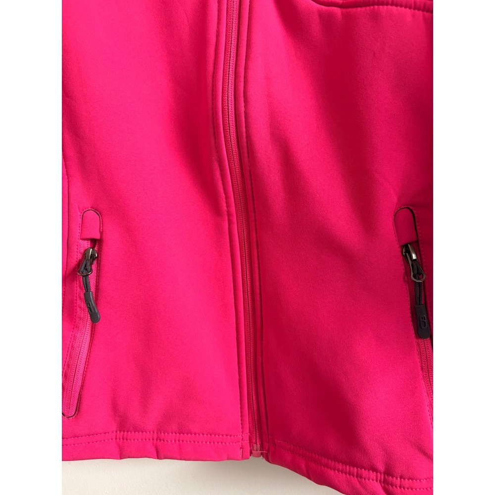 CB Sports Womens Berry Pink Softshell Fleece Lined Full Zip Jacket Large - Picture 7 of 10